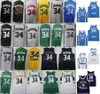 Giannis Antetokounmpo Basketball Jersey 34 The Finals College Blue Yellow Green White Black Stitched Men Team Color For Sport Fans Breathable Shirt With All Patch