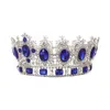 Bruidskroon Koningin Strass Kristallen Koninklijke Bruiloft Kronen Kristal Steen Rood Grote Gouden Hoofdband Haar Studio Molding Feest Tiara's5635443