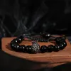 Beaded Strands Classic Crown Lion Bracelet Men Fashion Tiger Eye Natural Stone Handmade Charm For Women Jewelry Pulsera Hombre Fawn22