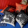 Federa per cuscino di Halloween Fantasma Zucca Strega Lino Divano letto Cuscino per tiro Decorazione Festa Bomboniera XBJK2107