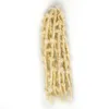 Papillon locs Extensions de cheveux Nu pour les femmes 36 pouces doux Crochet tresses synthétique brun blond déesse Faux Locks1645145