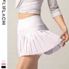 LU-09 Luxe Designer Mode Vrouwen met voering Anti-Light Fast-Drying Sports Korte rok Geplooide rok Tennis Golf Yoga Fitness Size S-XXL