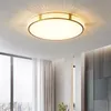 Cuivre LED plafonnier américain luxe chambre lampe nordique minimaliste couloir allée lampe moderne salon éclairage décoratif