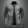 Mens Jean Jacket Slim Fit Katoen Denim Jassen Man Classe Motor Tops Overcoat Uitloper Plus Size M-4XL 2021 Lente Herfst