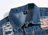 DIMUSI Sommer Ripped Herren Denim Weste Männlich Tank Top Gewaschene Jeans Weste Mann Cowboy Marke Hip Hop Ärmellose Jacke 5XL, TA106 Y1122