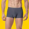 Seamless Men Boxers Silk Underpants Antibacterial Underwear Boxer Spandex 3D Crotch Nylon Shorts Slips XXXL Mens Pants Short