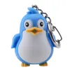 Keychains Cute Penguin Keyring LED Torch med Sound Keychain Christmas Xmas Party Favors Bag Fillers Gifts Fun Toys For Kids Adult Miri22