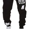 M-3XL Jogger Dance Sportwear Baggy Pantalons décontractés Pantalons de survêtement Cool Noir / Blanc / Gris foncé / Gris clair Y0927