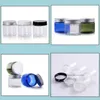 Packing Bottles & Office School Business Industrial 50G 50Ml Plastic Container Jar Clear Blue Green Color With Black Aluminum Cap Cosmetic C