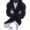 Camisolas masculinas com capuz camisola casaco homens roupas de inverno ponto aberto casual sweatercoat tricot cardigan masculino outono hoodies de malha overwear hom