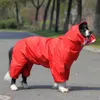 Büyük Pet Köpek Yağmurluk Su Geçirmez Yağmur Giysileri Tulum Büyük Orta Küçük Köpekler Için Golden Retriever Açık Pet Giyim Ceket