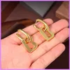 Nuevas mujeres pendientes de moda letras retro pendiente para las mujeres joyería de diseño de lujo oro para hombre para regalos pendientes de alivio damas D228311678