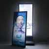 Restauracja Plakat Reklama Wyświetlacz Rucha Dwustronna LED Light Light Box Z Koła bazowe Drewniane Opakowanie (60 * 160 cm)
