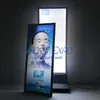 LED Dubbelzijdig GRATIS Staande Lichtbak Reclame Displaybord met Base Wheels Houten Case Verpakking (60 * 180cm)