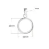 Semi Mount Pendentif Réglage Pour Big Round Stone Solid 925 Sterling Silver Femmes Bijoux Braid Demoiselle D'honneur Cadeaux De Noël