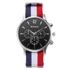 Montres-bracelets mode confortable luxe toile hommes montre analogique montres-bracelets Relogio Masculino287v