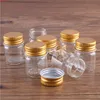 24 pièces 15 ml 30*40mm bouteilles en verre avec bouchons en aluminium doré bocaux flacons pour mariage artisanat cadeaux