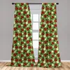 Curtain & Drapes Spring Curtains Floral Ornament Pattern Of Ladybugs Flowers Daisies Camomiles In Blossom Window Treatments