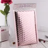 Borse Imballaggio Busta Pacchetto Lamina d'oro rosa Antiurto Bubble Mailer Confezione regalo Bomboniera B286z