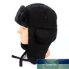 Nuovi cappelli con paraorecchie Ushanka Warm Winter Black Bomber Hat Men Faux Fur stile russo gorros de aviador Prezzo di fabbrica design esperto Qualità Ultimo stile Stato originale