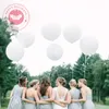 Matte pure witte ballonnen bruiloft decoratie verjaardagsfeestje baby shower ronde helium ballon 5inch 10inch 12 inch 18 inch 36inch