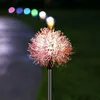 2022 New Christmas Decoration Color Lights Solar Powered Firework Starburst LED Stake Light Garden Wedding Party Outdoor Halloween Ambient Light