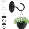 Ganci Binari Cesto Di Fiori Gancio In Ferro Battuto Soffitto Balcone Vestiti Nero E Collegamento A Parete Per Interni Bianco Z1X8