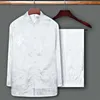 Tang kostym (skjorta + byxor) skjorta mens kinesisk stil casual tröjor män kung fu enhetlig t-shirt Mandarin krage långärmad drake 210524