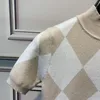 Мужские свитеры осень / зимний трикотаж полулепользовательский свитер корейский тонкий красивый с коротким рукавом алмазная пледа вязаная дна