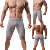 Underpants Men Mesh Movement Long Underwear Boxer Shorts Breathable Soft Cueca Male Panties Boxershorts