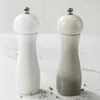 Leeseph Salt och pepparkvarn med keramisk justerbar grovhet, eleganta shakers för färska kryddor 210712