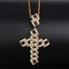 Rhombic Personality Pendant Necklace Zircon Man's Necklace Hip Hop Jewelry Iced Out Pendant For women's New7249101