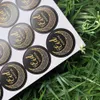 Gifts Wrap Box Label Paper Seal Gift Stickers Foil Ramadan Eid-Mubarak Islamic Muslim Eid Mubarak Sticker 4cm Stamping 12pcs/set 20pcs/set