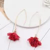 Flower Lovely Tassel Long Earrings Women Bohemian Night Dangle Eardrop Restoring Ancient Ways Earring Wedding Statement Jewelry