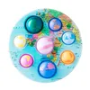 Sju kontinenter åtta Oceans Toy Push Bubble Anti Stress Relief Toy för barn Vuxna Desk Sensory Auti2023013