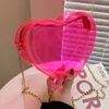 HBP Small Clear Woman Chain Heart Shaped Bag Fashion Wallets Shoulder Purse Personality Bucket Bags282r