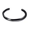 Modyle Men Gold Bangle Stainless Steel Bracelets Black Cuff for Women Type c Twisted Jewelry Q0719