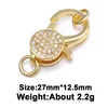 Espnsport Riversr CZ Micro Pave mousqueton blanc rose jaune pistolet noir cuivre Zircon collier Bracelet connecteur attaches bijoux à bricoler soi-même accessoires