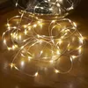 Cuerdas 5M 10M LED Luces de cadena Alambre de plata Guirnaldas Festoon Fairy Light Decoraciones navideñas para la habitación Árbol con batería