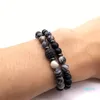 NAIQUBE Mode paar armband Bangle Charm Hoge kwaliteit handgemaakte mannen vrouwen sieraden Stone Bead Armband Sets Gift