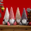 Christmas Gnomes Decorations Handmade Swedish Tomte Scandinavian Figurine Plush Elf Xmas Table Ornaments XBJK2110