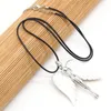 Hanger kettingen natuurlijke shell ketting met gesneden levensechte mooie engel vorm temperament voor vrouwen mannen charme sieraden 45x65 mm