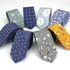 Brand Men's Floral Neck Ties for Man Casual Cotton Slim Tie Gravata Skinny Wedding Business Neckties Design Men