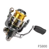 Spinning Reel FS 800 1000 2000 3000 Metal Spool Fishing Coil 7kg Max Drag 9+1BB Ultralight Trout Reel