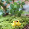 Cute miniature Figurine ornaments for home yellow ducklings Figurine miniature for fairy garden Easter decor Slime Charms Y0910