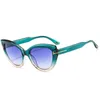 Sunglasses 2022 Trendy Sexy Cat Eye Shape With T-shaped Embellished Fashion Colorful High-quality Women UV400