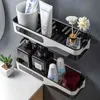 Corner Badrum Rack Wall Shampoo Dusch Avloppsrör Förvaring Plast Kökväska Hänge 210423