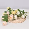 Couronnes de fleurs décoratives, 6 belles têtes de fleurs, petites pivoines, fleurs artificielles, pour l'extérieur, pour la maison, fête de mariage, décoration de Noël