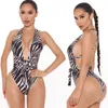 Plus Size Maillots De Bain Femmes Maillot De Bain Sexy Imprimer Bandage Maillots De Bain Summer Beach Wear Maillot De Bain Pour 5XL 210520