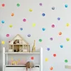 Muurstickers ins aquarel kleurrijke golf dot baby meisjes slaapkamer woonkamer kwekerij decal kleuterschool polka dots home decor